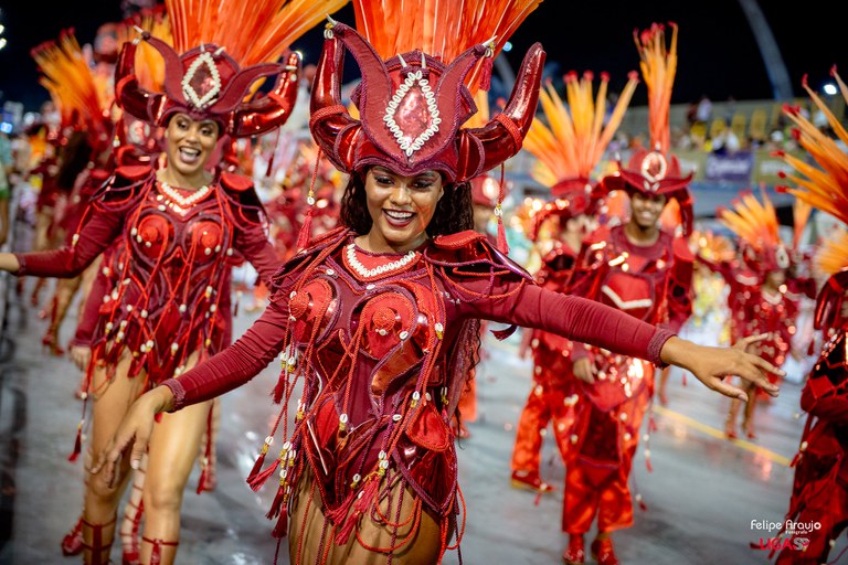 TV Brasil transmite desfiles das escolas de samba de São Paulo no Carnaval 2025. Foto:  Felipe Araujo/Liga-SP 