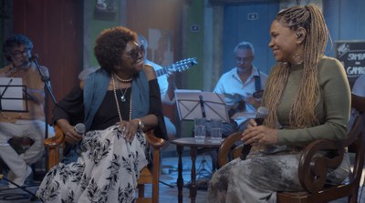 Áurea Martins é a convidada de Teresa Cristina no Samba na Gamboa / Crédito: Divulgação / TV Brasil