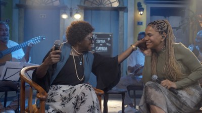 Áurea Martins é a convidada de Teresa Cristina no Samba na Gamboa / Crédito: Divulgação / TV Brasil