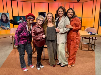 Cissa Guimarães recebe Sandra Sá, Fafy Siqueira e Joanna na edição especial do Sem Censura / Crédito: Raphael Lemos / TV Brasil