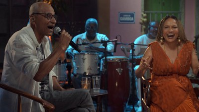 Cláudio Jorge e Teresa Cristina no Samba na Gamboa sobre Luiz Carlos da Vila / Crédito: Divulgação / TV Brasil