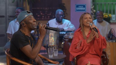 Serginho Meriti e Teresa Cristina no Samba na Gamboa / Crédito: Divulgação / TV Brasil
