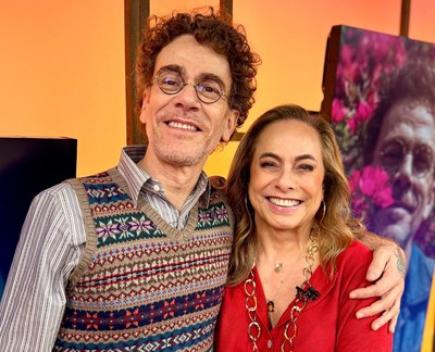 Nando Reis e Cissa Guimarães no Sem Censura / Crédito: Raphael Lemos / TV Brasil