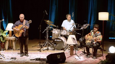 Guitarrista Nelson Faria faz performance em formato de quarteto no Cena Musical / Crédito: Divulgação / TV Brasil