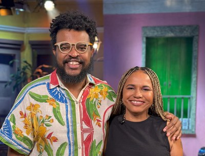 Nego Alvaro e Teresa Cristina no programa Samba na Gamboa / Crédito: Divulgação / TV Brasil Nego Alvaro e Teresa Cristina no programa Samba na Gamboa / Crédito: Divulgação / TV Brasil