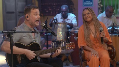 Moyseis Marques e Teresa Cristina no Samba na Gamboa / Crédito: Divulgação / TV Brasil