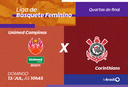 TV Brasil exibe Unimed Campinas X Corinthians pelas quartas de final da Liga de Basquete Feminino