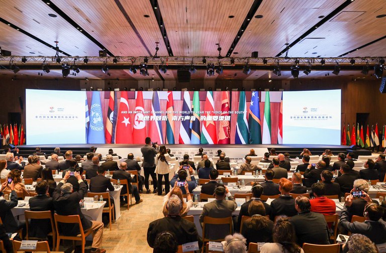 Organizado pela agência Xinhua, o evento paralelo do BRICS teve a EBC como uma das organizações parceiras. Foto: Divulgação 