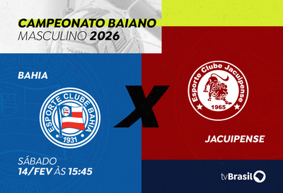 TV Brasil exibe, neste sábado, jogo entre Bahia e Jacuipense pelo Campeonato Baiano