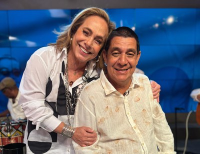 Cissa Guimarães e Zeca Pagodinho no Sem Censura / Crédito: Rodrigo Peixoto / TV Brasil